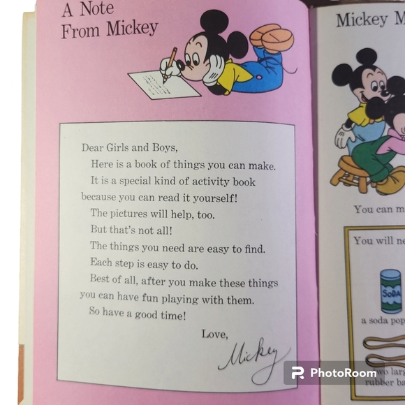 Set of 3 Vtg 1970's Disney Mickey Mouse Books Hardcover - Picture 14 of 14